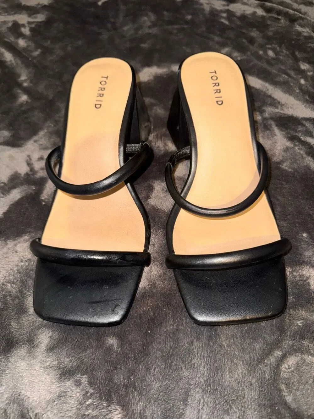 Torrid strappy single sole heels size 10.5WW